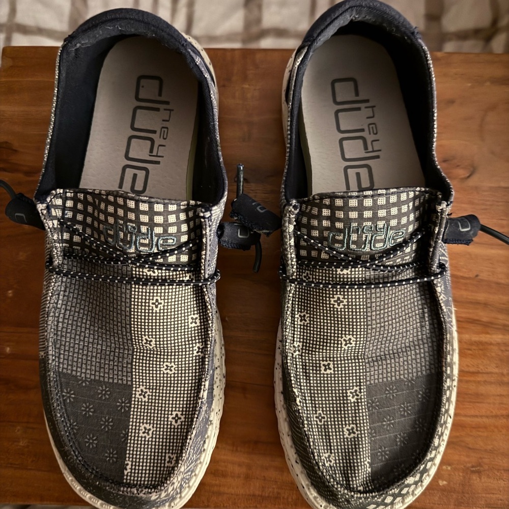 Hey Dude Women’s Blue and White Casual Shoes
